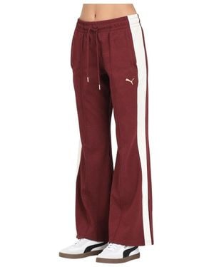 PUMA Wide Trousers - Rosso