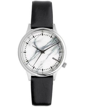 Komono Leather Dress Watch - Mettallic