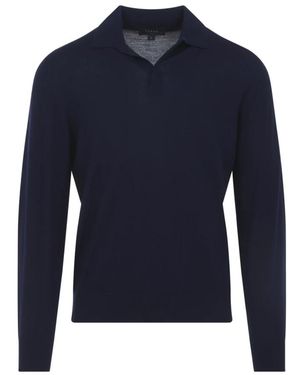 Sease V-Neck Knitwear - Blue