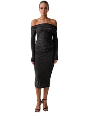 Pinko Midi Jurken - Zwart