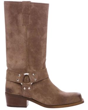 Ovyè Schoenen ,Bruin ,Leer So 540 Biker Boot