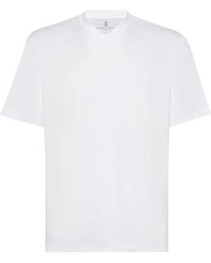 Brunello Cucinelli T-Shirts - Bianco