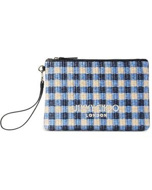 Jimmy Choo Zipped Flat Pouch - Blauw