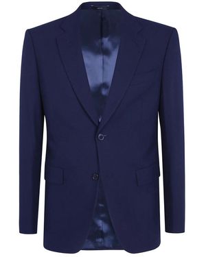 Paul Smith Kostuums ,Blauw ,Wol Gecentreerd Pasvorm 2 Knopen Jasje
