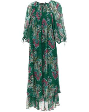 RIXO London Kleedjes ,Groen ,Polyester Hayden Maxi Jurk