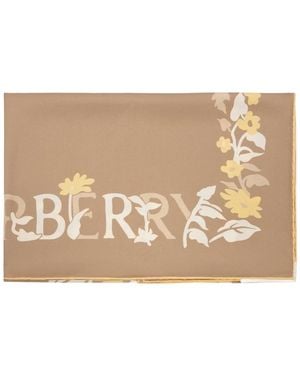 Burberry Silky Scarves - Natural