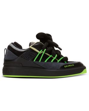 Balmain B-court puffy skate trainer - Grün