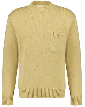 Marni Round-Neck Knitwear - Yellow