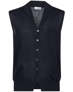 Ballantyne Sleeveless Knitwear - Blue