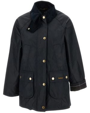 Barbour Jassen ,Blauw ,Katoen Modern Beadnell Wax Jacket - Zwart