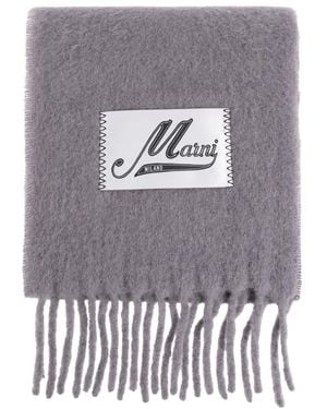 Marni Schal Mit Fransen - Mettallic