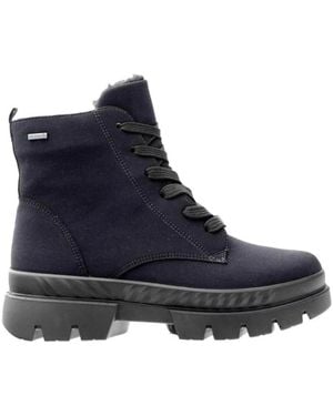 Ara Lace-Up Boots - Azul