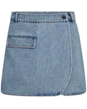 co'couture Denim Shorts - Azul
