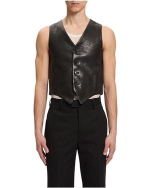 Ann Demeulemeester Vests - Noir