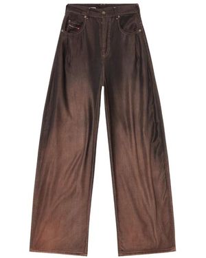 DIESEL Wide Jeans - Brown