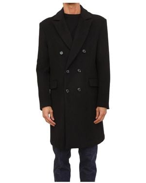 RICHMOND Double-Breasted Coats - Black
