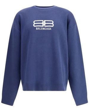 Balenciaga Sweatshirts - Blauw
