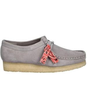 Clarks Schoenen ,Grijs ,Leer Wallabee Moccasin