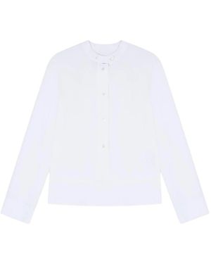 Emporio Armani Cotton Poplin Shirt - Wit
