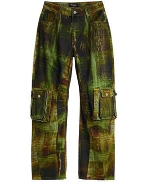 Desigual Wide Trousers - Green