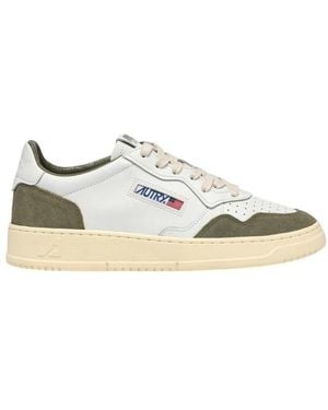 Autry Schoenen ,Groen ,Katoen Medalist Sneakers