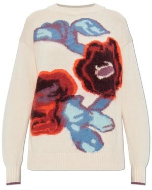 Paul Smith Katoenen Trui Met Decoratief Patroon - Wit