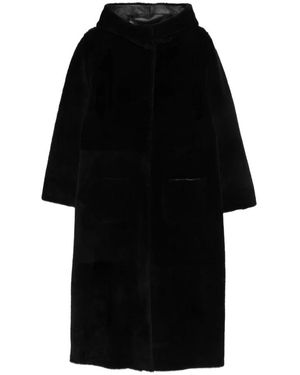 Simonetta Ravizza Jassen ,Zwart ,Nepbont Nepbont & Shearling Jas
