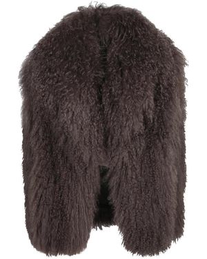 Yves Salomon Faux Fur & Shearling Jackets - Negro