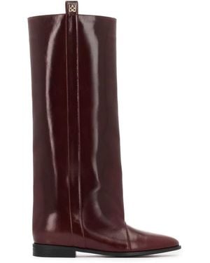 Kazar Bordeaux Hoge Laarzen - Bruin