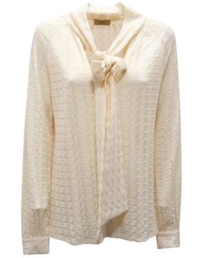PHO® Firenze Blusa Wo Strickbluse 4322144 - Natur
