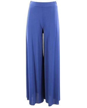 Kaos Broeken ,Blauw Chino Broek, Synthetisch Materiaal