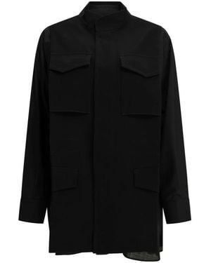 Sacai Relaxed Shirt - Schwarz