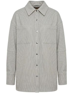 Moorer Lichtgewicht Shirt - Grijs