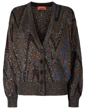 Missoni V-Ausschnitt Cardigan Mit Knöpfen - Schwarz