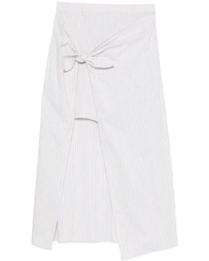 Isabelle Blanche Midi Skirts - Blanco