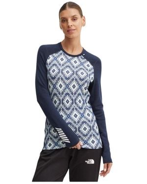 Helly Hansen Lifa Merino Midweight Graphic Long-Sleeve Crew - Blau