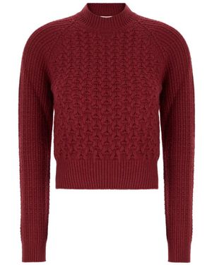 Palm Angels Truien & Vesten ,Rood ,Wol Wollen Trui