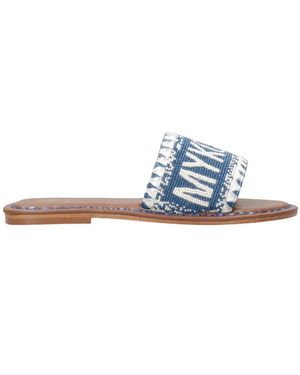 De Siena Schoenen ,Blauw ,Leer Mykonos Slider