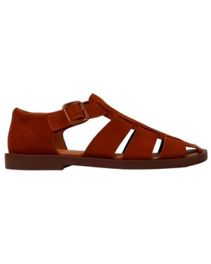 Camper Flat Sandals - Marrón