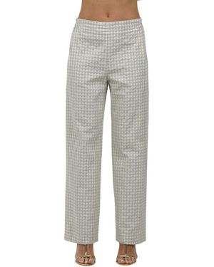 Via Masini 80 Straight Pants - Gray