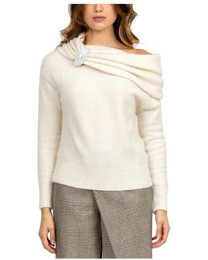 GIUSEPPE DI MORABITO Round-Neck Knitwear - Neutre