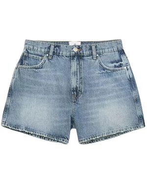 Anine Bing High-Waist-Denim-Shorts Dalton-Stil - Blau