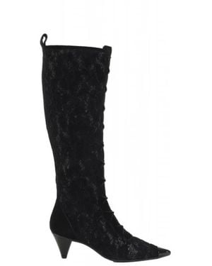 Ras 7334-R Heeled Boot - Schwarz