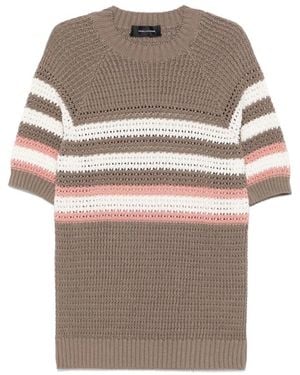 Tagliatore Round-Neck Knitwear - Grey