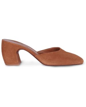 Cortana Heeled Mules - Brown