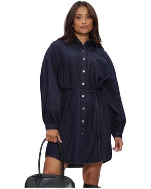 Minus Kleedjes ,Blauw ,Mslarissa Short Dress