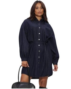 Minus Kleedjes ,Blauw ,Mslarissa Short Dress