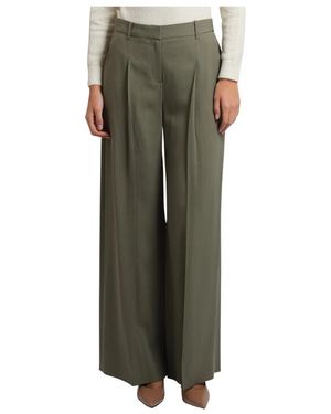 BOSS Tiana Pinstripe Broeken - Groen