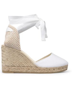 Espadrilles Schoenen ,Wit ,Katoen Colin Wedge Espadrille