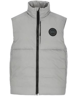 Canada Goose Jassen ,Grijs ,Leer Lodge Vest